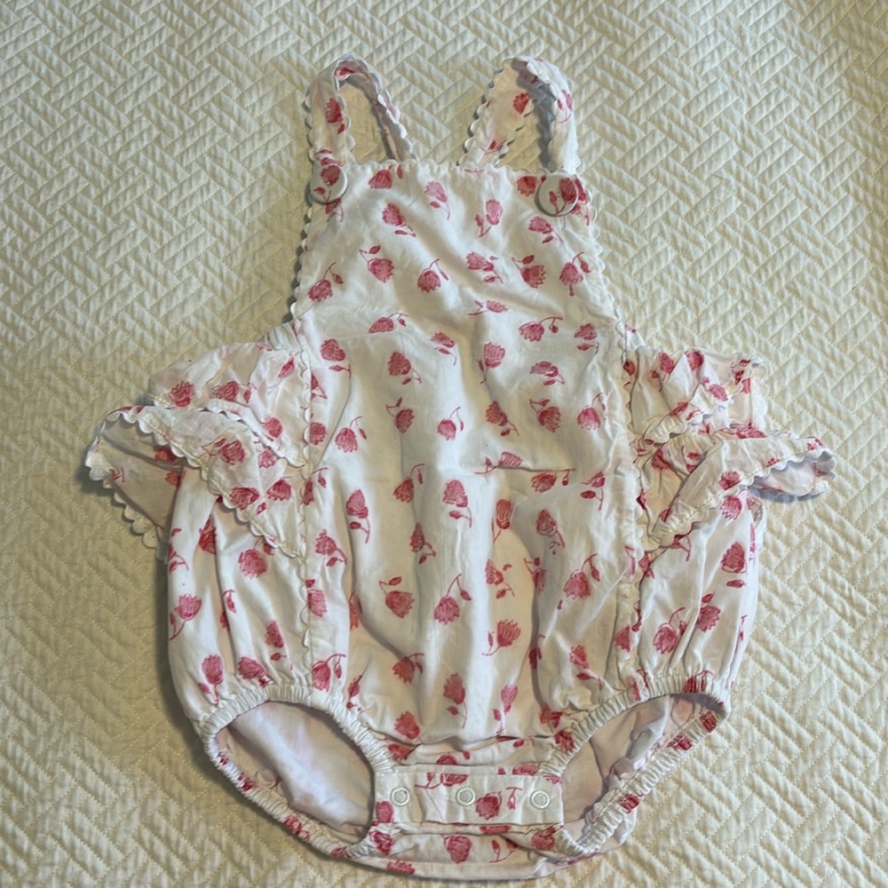 India Amory x Smockingbird Kids girls’ pink and white bubble